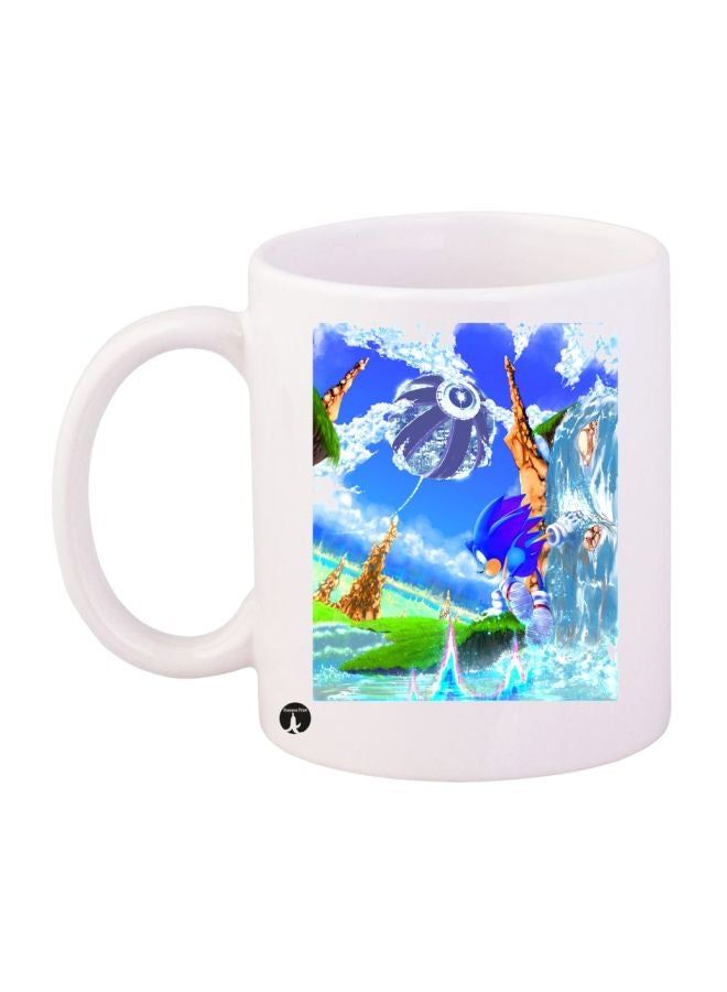 RKN Sonic Printed Mug White/Blue/Green Standard Size - Image 2