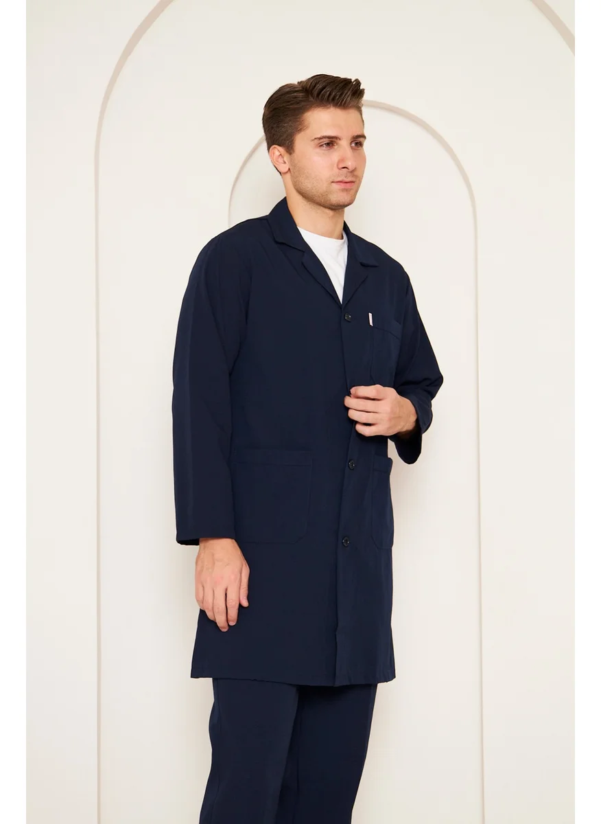 Mervem Navy Blue Men's Work Apron