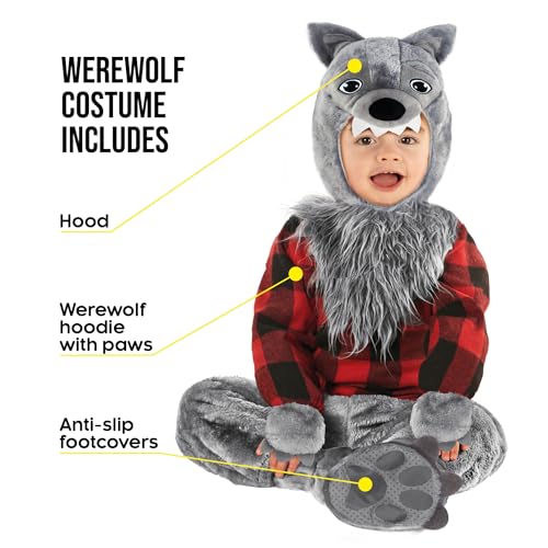 Morph Toddler Wolf Costume Boys Girls Werewolf Costume for Kids Toddlers 012 Months - Image 5