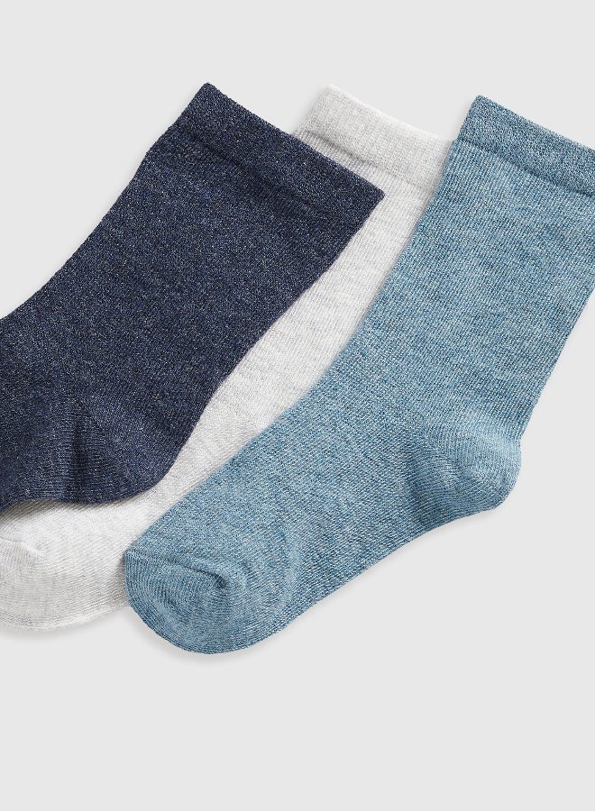 mothercare Blue Socks - 5 Pack  - Image 4