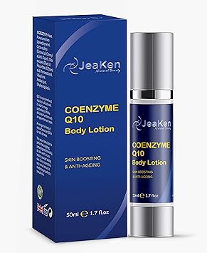 JeaKen Vegan Coenzyme Q10 Firming Lotion AntiAge Formula for Wrinkles Hydrating Body Care for Men Women Ideal for Very Dry Skin 50ml - Image 1