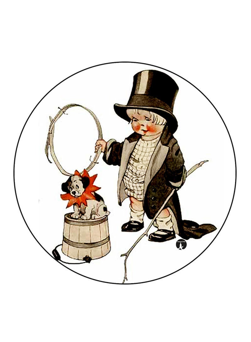 RKN Vintage Art Printed Pin Multicolour - Image 1