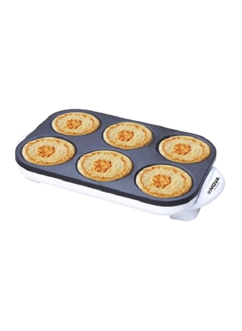 NOVA 6-Piece Non-Stick Crepe & Pancake Maker | 1000W with Heat-Resistant Handles"  - Image 1