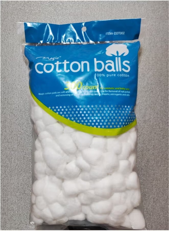 300 safe cotton balls - Image 1