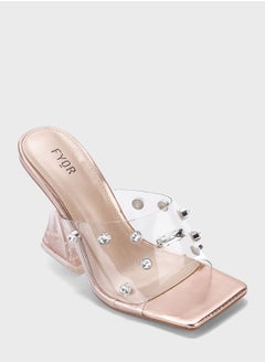 FYOR One Strap Mid Heel Sandals  - Image 2