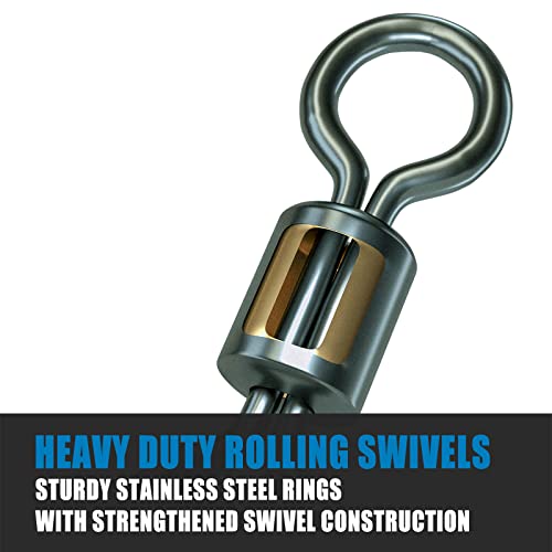 Dr.Fish Barrel Fishing Swivels, Available from #12-#12/0, Stainless Swivels Fishing Tackle Saltwater, Freshwater, Leader/Line/Lure Connector #10 31LB - Image 5