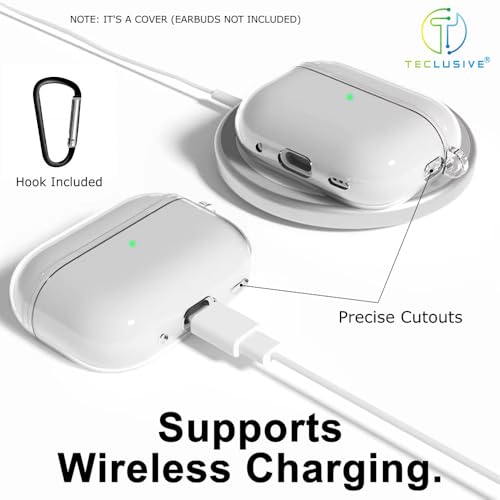 T Teclusive Crystal Clear Hard Transparent Case Compatible with Airpods 2 | Full Protective Plastic Cover | Lifetime Non Yellowing Clear Case (Airpod 2) - Image 4