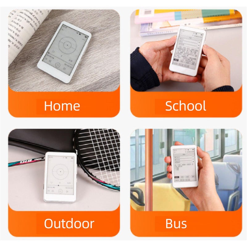 Yoidesu MP3 Player with 2.7in Ink Screen, HiFi Sound, Type C Charging, Electronic Book, BT 5.0, Music Player for Home Outdoor Travel, Supports Expanded Up to 128GB - Image 5