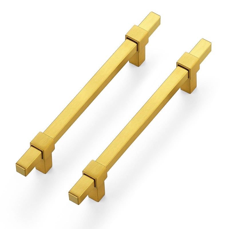 Ravinte Decor 30 Pack Gold Cabinet Handles 5 Hole Center Cabinet Pulls Drawer Pulls Cabinet Hardware Kitchen Handles for Cabinets - Image 2