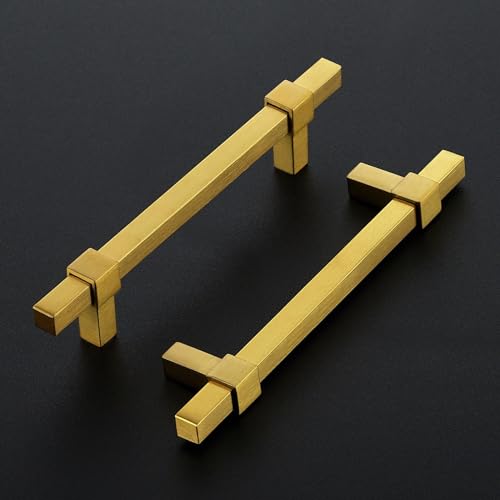 Ravinte Decor 30 Pack Gold Cabinet Handles 5 Hole Center Cabinet Pulls Drawer Pulls Cabinet Hardware Kitchen Handles for Cabinets - Image 3
