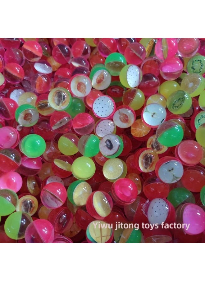 Yellow Mickey Bouncing Ball No. 32 Mixed Jumping Ball Gashapon Machine Bouncing Ball Toy Ball Paper Card Rubber Pinball-Color:All Good With Luminous Elastic Ball-Diameter:No. 32 100