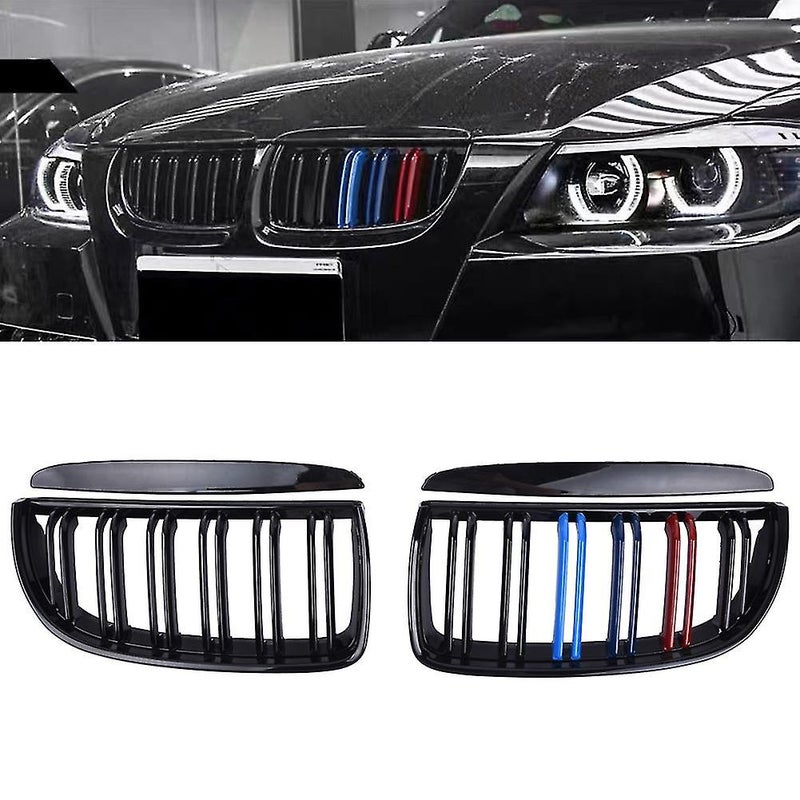 شبكات جرش الكتف الأمامي المزدوج الخطي لسيارات BMW سلسلة 3 E90 E91 2005-2008 - Image 4