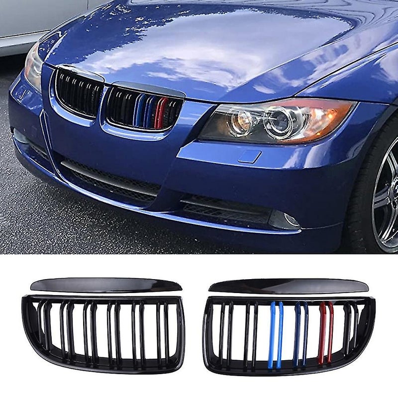 شبكات جرش الكتف الأمامي المزدوج الخطي لسيارات BMW سلسلة 3 E90 E91 2005-2008 - Image 5