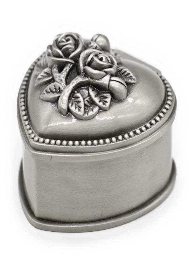 AVESON Classic Vintage Heart Shape Metal Jewelry Box Ring Trinket Storage Organizer Chest Christmas Gift - Image 1