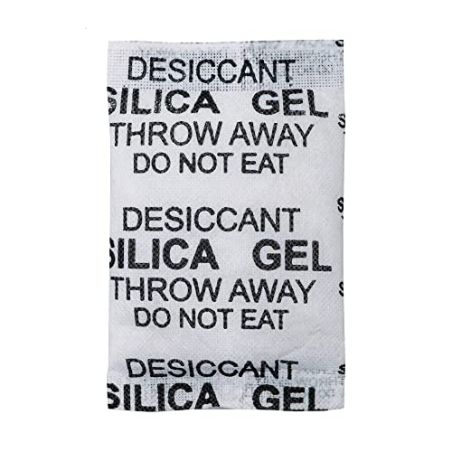 Elysian Premium Silica Gel 50gm Pouch 10 pcs Pack, Silica Gel 500 Gram Pack, Desiccant Dehumidifier Silica Gel Bags for Moisture, Room, Kitchen, Wardrobe, Cupboard, Car, Bedroom, Camera, Lenses, Shoes - Image 1