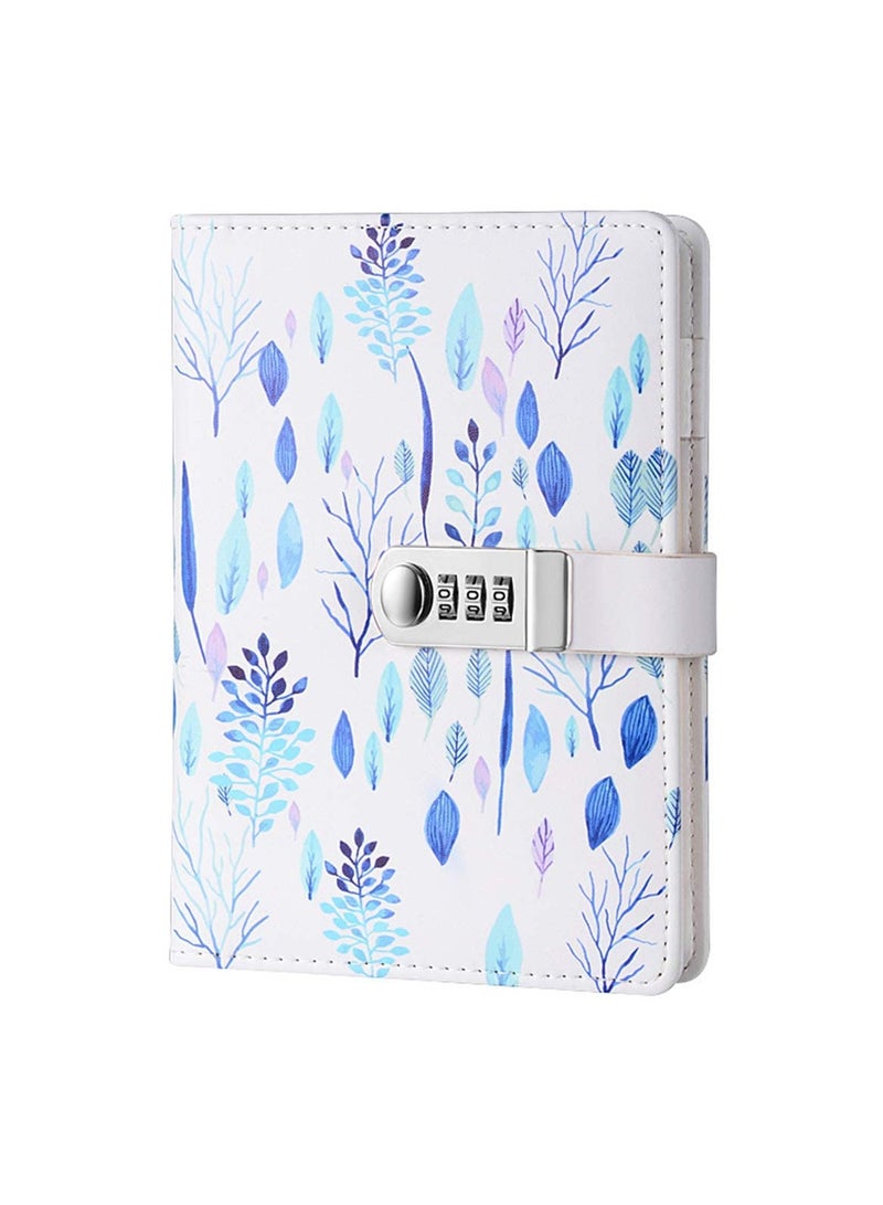 general Combination lock diary journal creative cute notebook digital lock notepad A5 with lock handbook student stationery for writing notes and diary - Image 1