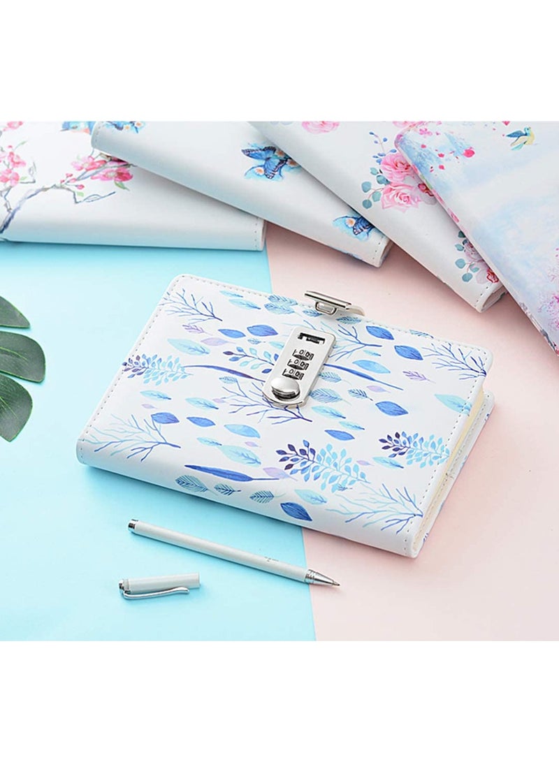 general Combination lock diary journal creative cute notebook digital lock notepad A5 with lock handbook student stationery for writing notes and diary - Image 3