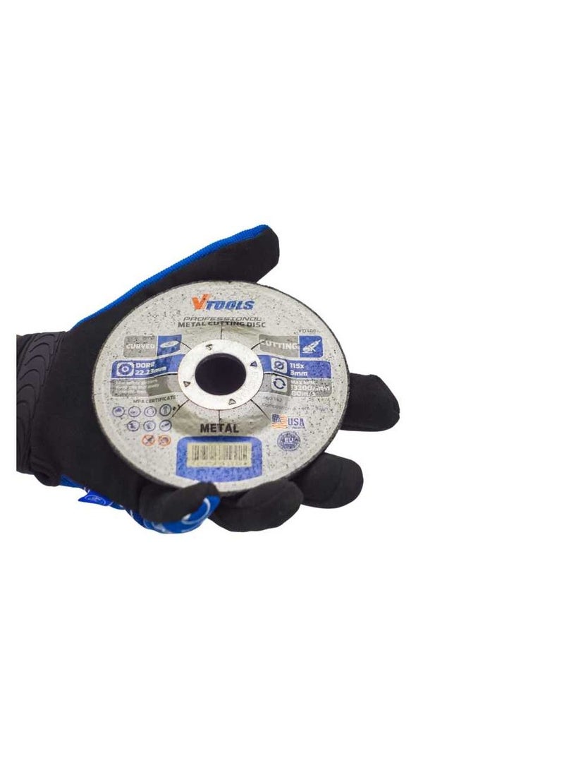VTOOLS 115 mm x 3mm Curved Disc for Metal Cutting 4.5 Inch Metal Cutting Wheel for Angle Grinder - Image 5