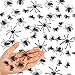 CCINEE 200 pcs Mini Realistic Spiders Black Small Spiders Fake Plastic Prank Prop Joke Toys for Home Decoration Halloween Party Favors Supply 3 Sizes - Image 4