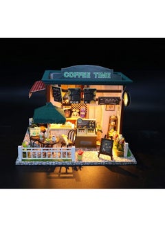 Flever Dollhouse Miniature Diy House Kit Creative Room With Furniture For Romantic Valentine'S Gift (Time Cafe)  - Image 5