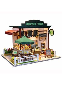 Flever Dollhouse Miniature Diy House Kit Creative Room With Furniture For Romantic Valentine'S Gift (Time Cafe)  - Image 2