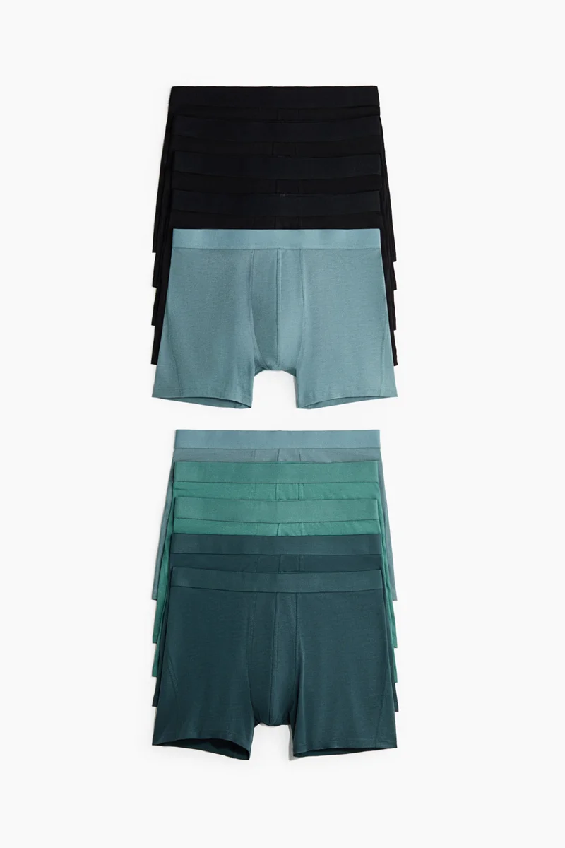 10-pack cotton mid trunks