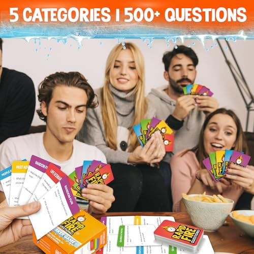 QUOKKA Icebreaker Cards with 500 Questions Adults Kids Family Conversation Cards Game Break The Ice Family Game for Kids 812 Perfect for Family or Adults Game Night I Premium Version - Image 5