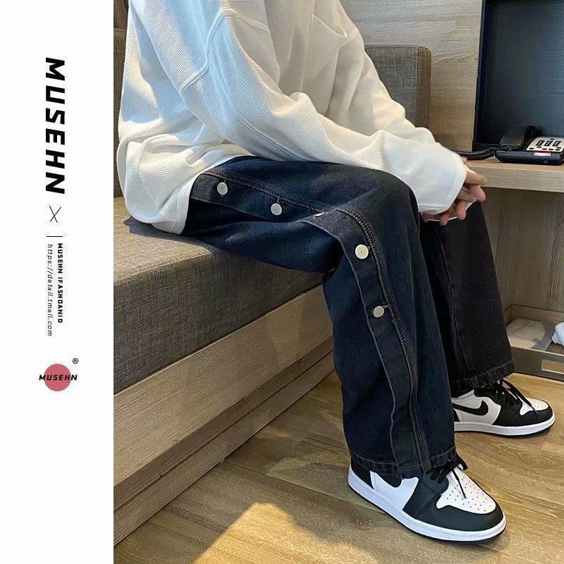 Unisex Classic Denim Jeans Loose Fit Daily Outdoor Wear - Image 5