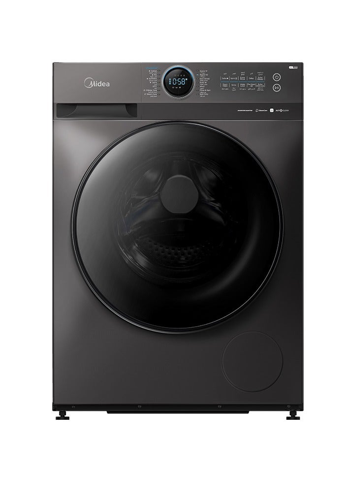 Midea Washer Front Load – 12 Kg Washer – 14 Programs 12 kg MF200W120W1TSA Titanium - Image 1