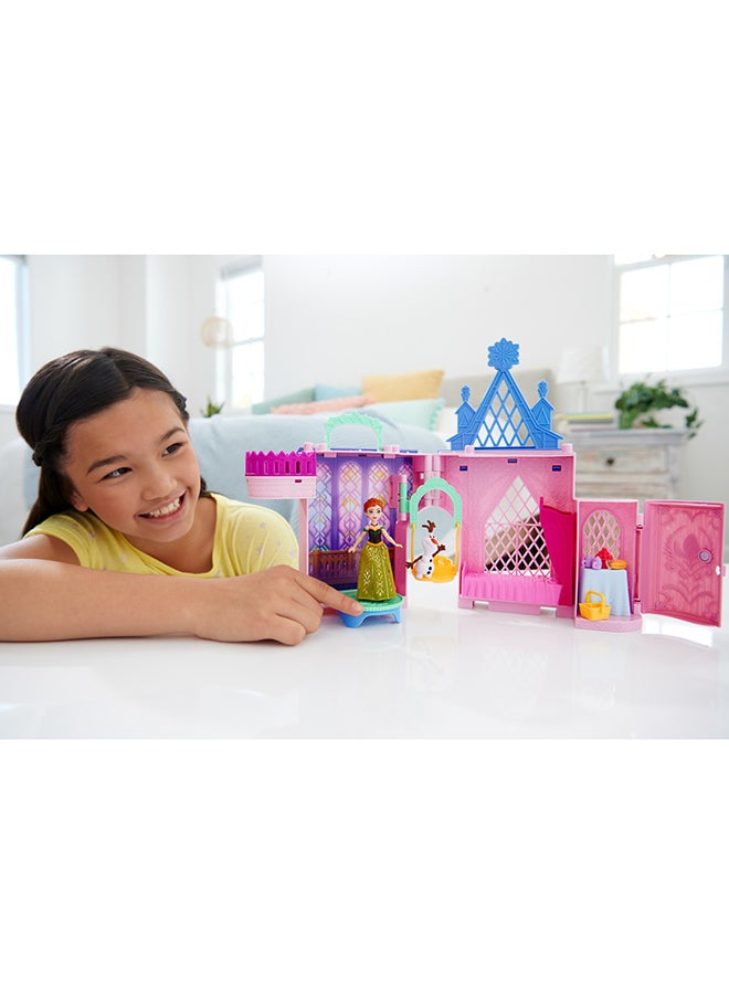 Disney FROZEN Frozen Toys, Storytime Stackers Anna's Arendelle Castle, Stackable Doll House with Small Doll, Olaf & 7 Pieces, Inspired by the Movies - Image 2
