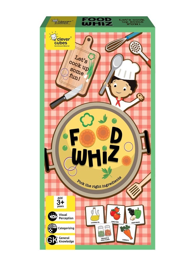 Clever Cubes Food Whiz, Activity Games, Fun Learning Games for Kids, Perfect for Gifts, Multicolour - Image 1