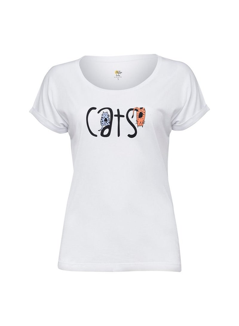 Biggdesign Womens T Shirt  Playful and Stylish, 50% Cotton 50% Modal Fabric Breathable  - Image 1