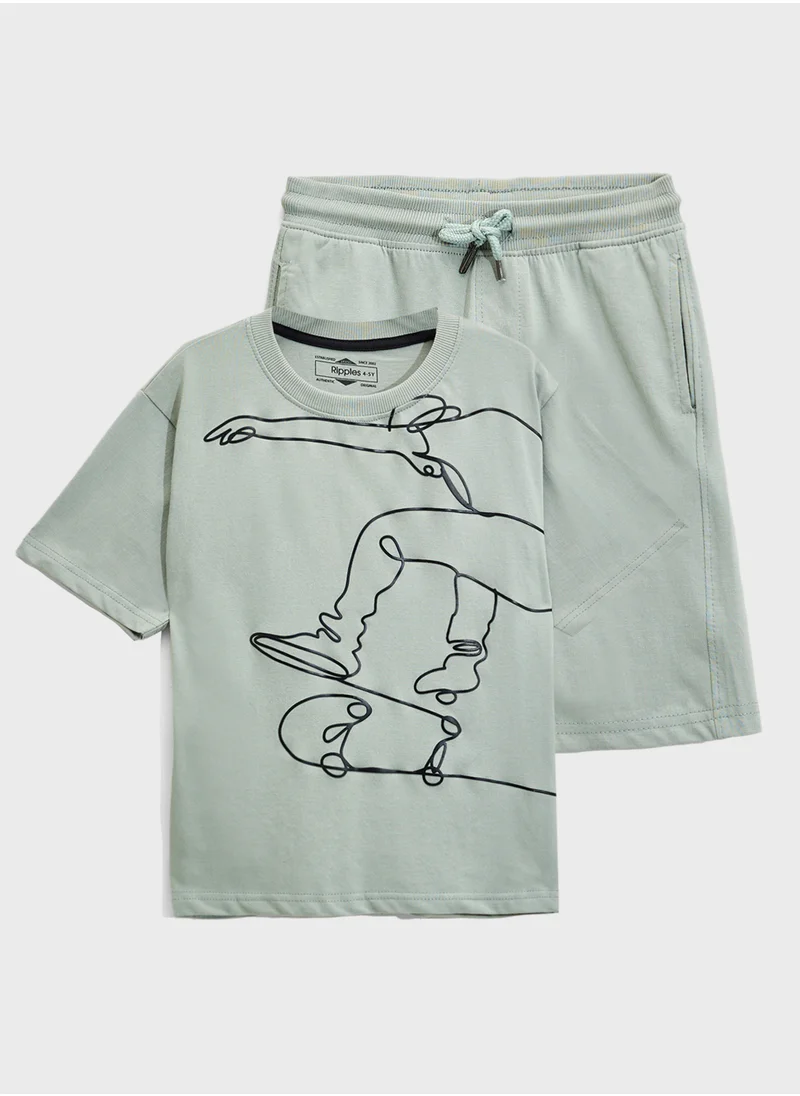 ريبلز مع نمشي Boys 2Pcs Set