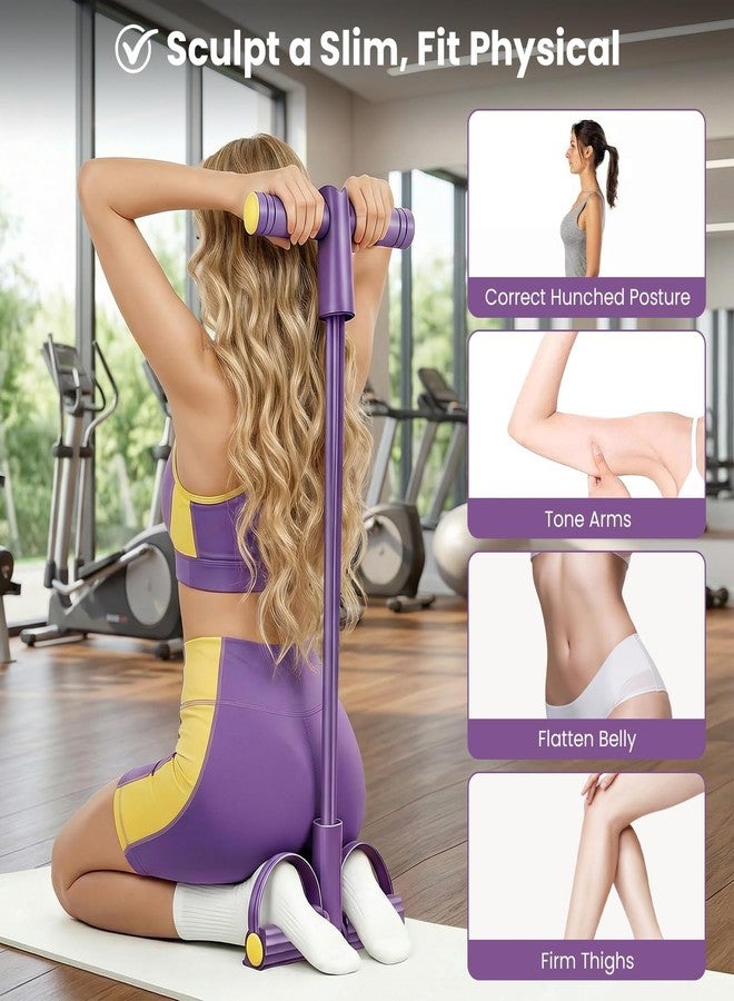 PPLJQS 2026 Upgraded 8 - Tube Pedal Resistance Bands with Handles - Ultra - Strong Tension for Full - Body Workout - Ideal for Home, Office & Travel Fitness(Purple) - Image 2