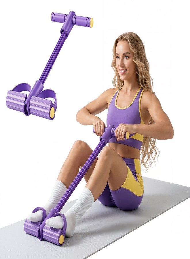 PPLJQS 2026 Upgraded 8 - Tube Pedal Resistance Bands with Handles - Ultra - Strong Tension for Full - Body Workout - Ideal for Home, Office & Travel Fitness(Purple) - Image 1