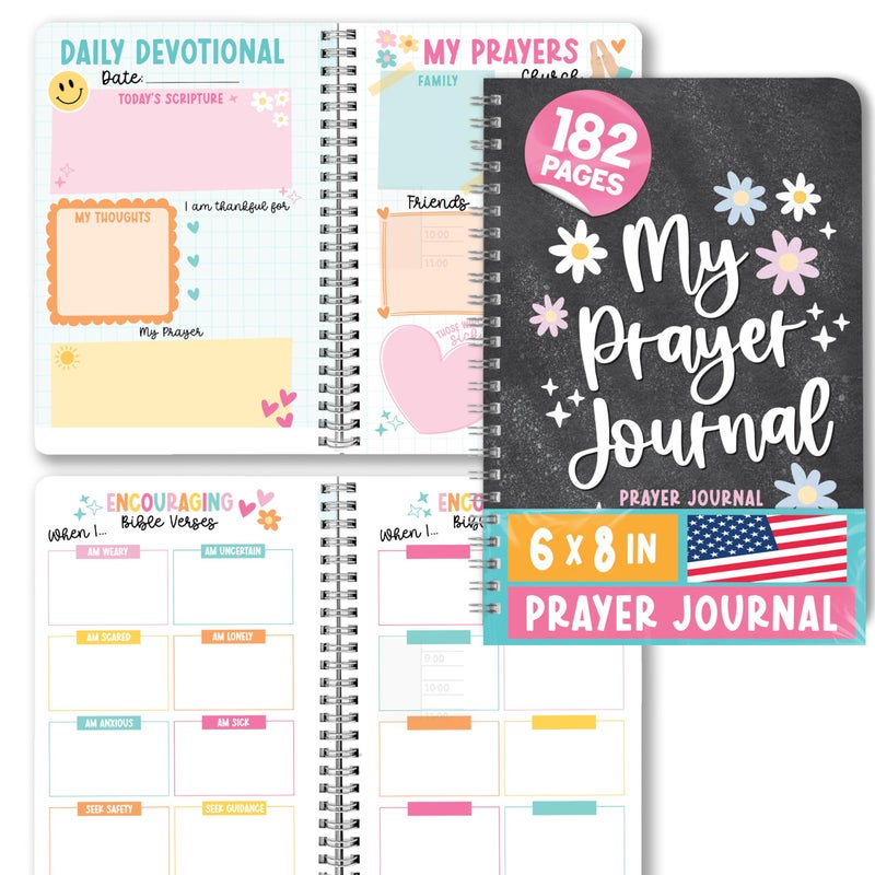 Hadley Designs Prayer Journal Notebook - Guided Prayer Journal for Woman, Daily Praying Journals for Women, Devotional Notebook and Spiritual Journals for Women, Christian Gift Set for Faith Journaling - Image 1