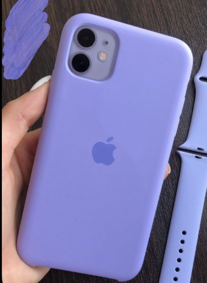 Silicone Case for iPhone 12/12Pro – Soft-Touch Shockproof Slim Protective Cover with Soft Inner Lining, Camera Protection & Anti-Slip Grip -Purple - Image 2