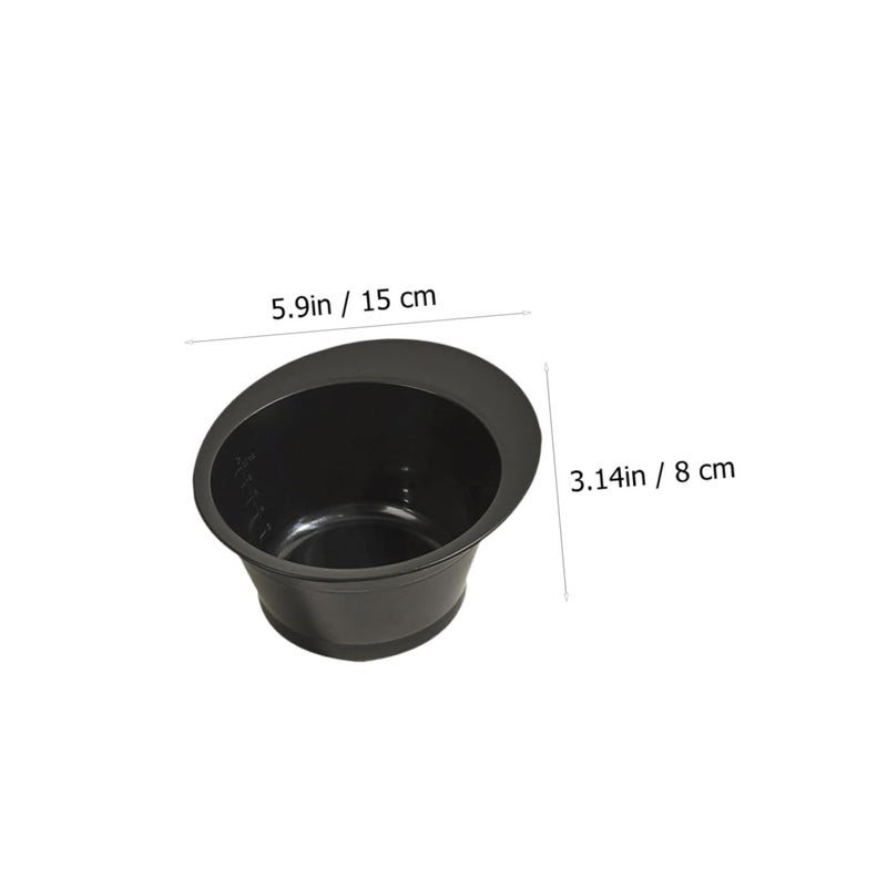 Professional Hair Dye Bowl Set 4 Pieces Black And Gray Mixing Bowls For Salon Home - Image 3