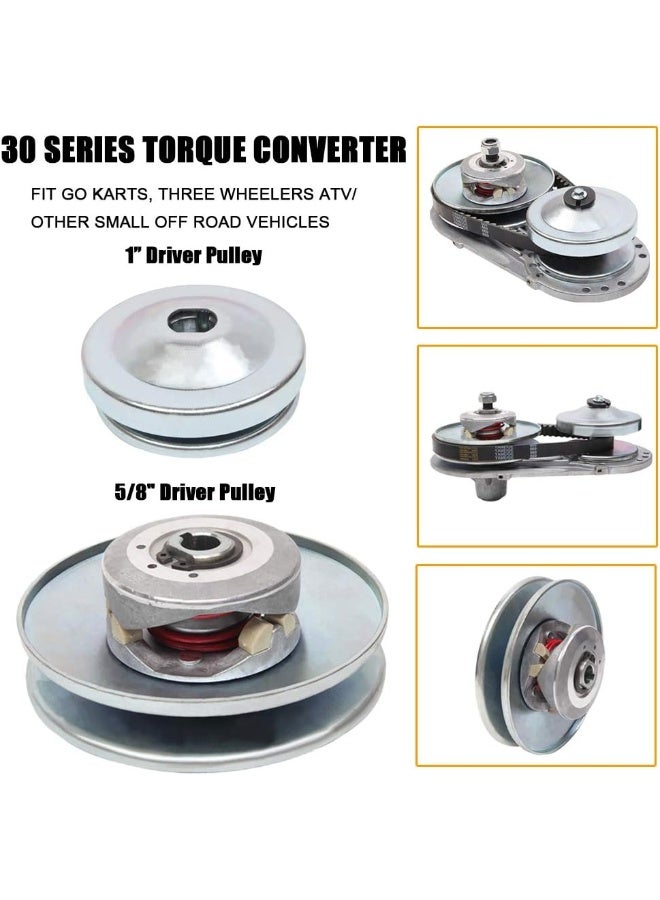 MOOSUN MOOSUN Torque Converter Comet Clutch Go Kart Clutch 1 Inch Replaces Comet TAV2 Manco 10T 40 or 41 and 12T 35 Chain Drive Belt - Image 3