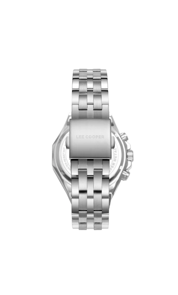 Lee Cooper Men's Multi Function Display Watch With Silver Metal Strap - LC08104.390
