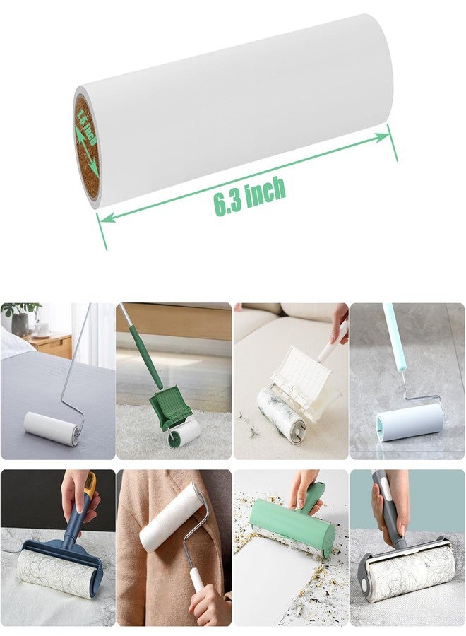MINGRACE 6.3 inch Lint Roller Refills Only, Extra Sticky Lint Remover Refills for Pet Hair Sticky Roller Refill Adhesive Tape Easy Peel 60 Sheets per Roll, Pack of 5, Total 300 Sheets (6.3'' Wide) - Image 2