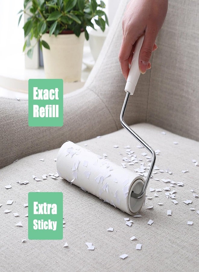 MINGRACE 6.3 inch Lint Roller Refills Only, Extra Sticky Lint Remover Refills for Pet Hair Sticky Roller Refill Adhesive Tape Easy Peel 60 Sheets per Roll, Pack of 5, Total 300 Sheets (6.3'' Wide) - Image 5