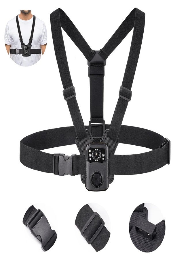BOBLOV Body Camera Harness, Bodycam Vest Chest Mount for All Body Cams, Dual Shoulders Strap with Adjustable Size, Hands-Free Strap for Law Enforcement, Video Record - Image 1