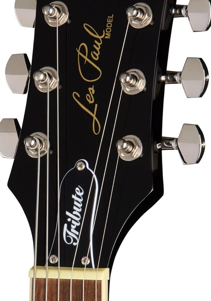 Epiphone Inspired By Gibson Les Paul Tribute Plus Electric Guitar, Ebony Burst - Image 5