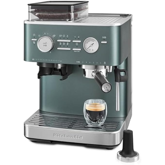 KitchenAid Espresso Collection Semi Automatic Espresso Machine With Burr Grinder  5Kes6551Bjp Juniper - Image 3