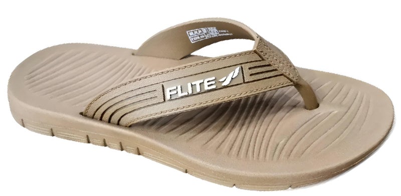 FLITE Thong V-Strap Slippers for Men & Women | Soft Cushioned, Lightweight & Non-Slip Daily Use Chappals (Nutshell, UK Footwear Size System, Adult, Men, Numeric, Medium, 9) - Image 1