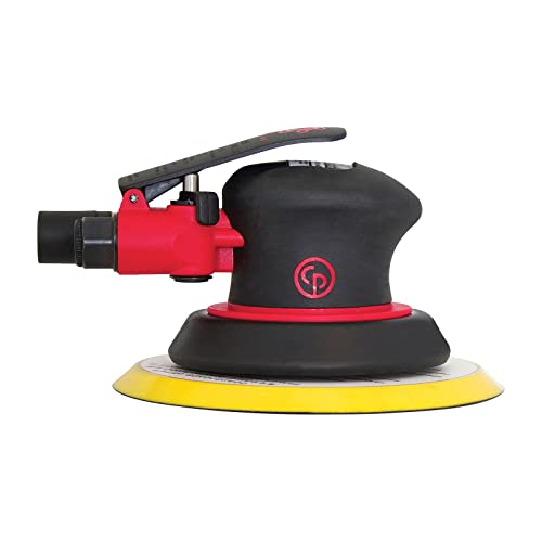 Chicago Pneumatic CP7255 - Air Random Orbital Sander Tool, Home Improvement, Woodworking Tools, Polisher, Rust Removal, Sanding Tool, Non-Vacuum, PSA, 6 Inch (150 mm), 0.28 HP / 210 W - 12000 RPM, One Size, Factory - Image 2