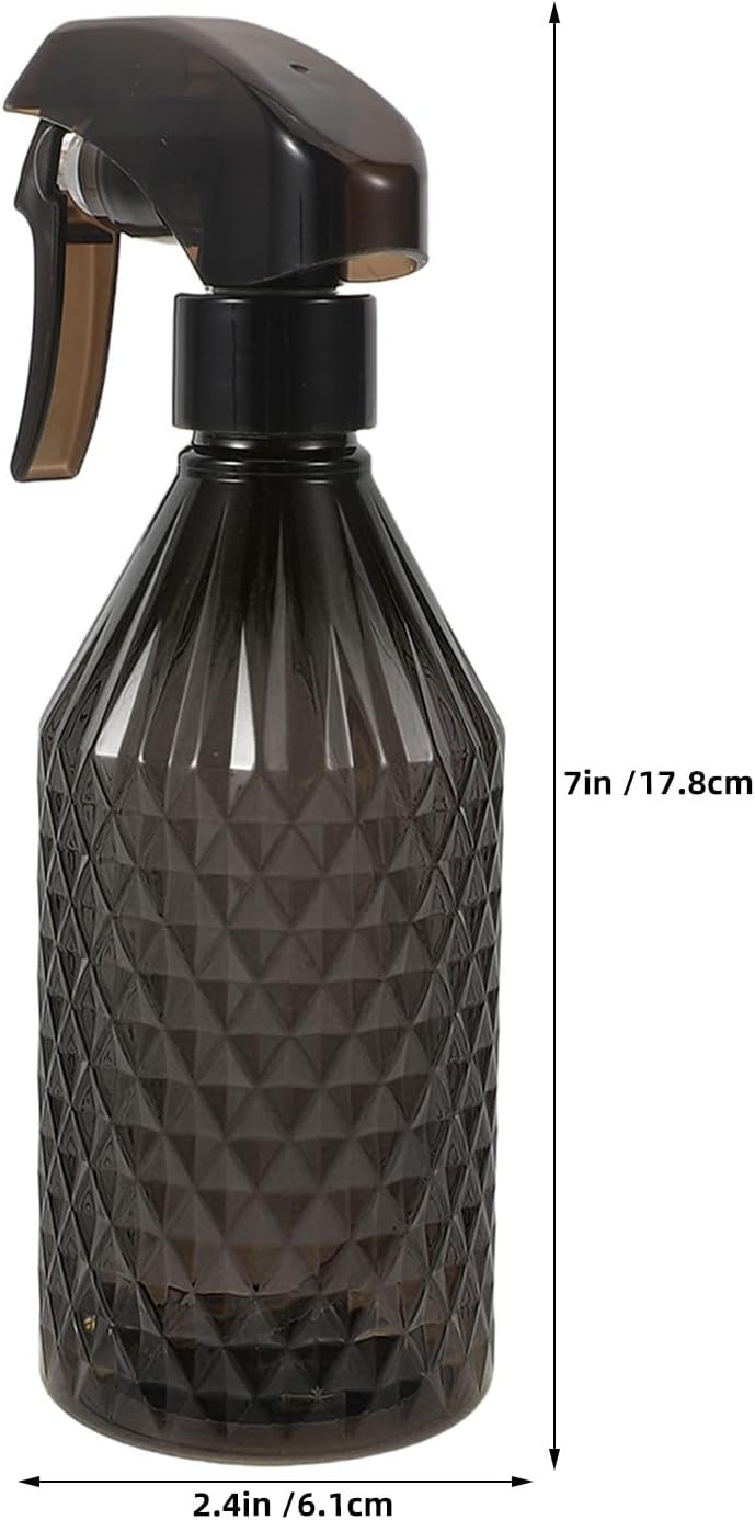Hairdresser Water Spray Bottle, Continuous Mist Mister, 200ml/6.8oz Lightweight Plastic Spray Bottle for Hair Styling, Barber, Beauty Salon, Black - Image 2