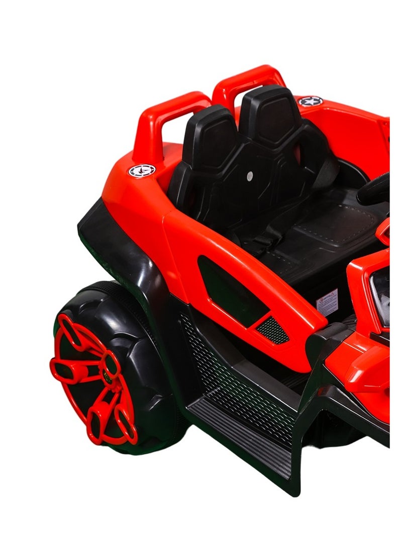 Dream Land Jim Electric Rides on Car for Kids with Remote Control - Red - D-HB137 - Image 3