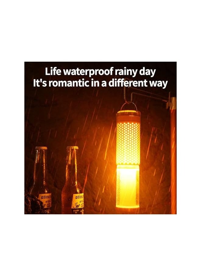 erorex Telescopic Camping Lantern Portable LED Light Telescopic , Magnetic Base- Rechargeable Cordless Camping Light Tent Lamp, Outdoor Work Lighting for Hiking, Camping, Home Emergency (Beige)  - Image 3
